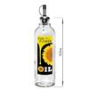 Бутылка д/масла 330мл с мет. дозатором Sun flower oil черн-желт стекло 01910-00825 (11)