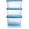 Набор контейнеров для замораживания продуктов (3шт)  1.0л КВАДР. ПБ 67036 (28)